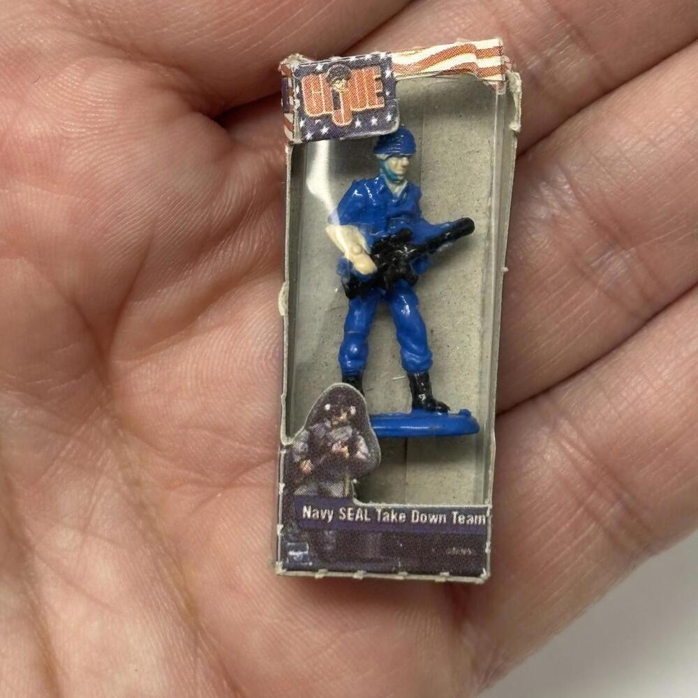 Micro G.I. Joe Navy SEAL Take Down Team Miniature Action Figure Blue Soldier